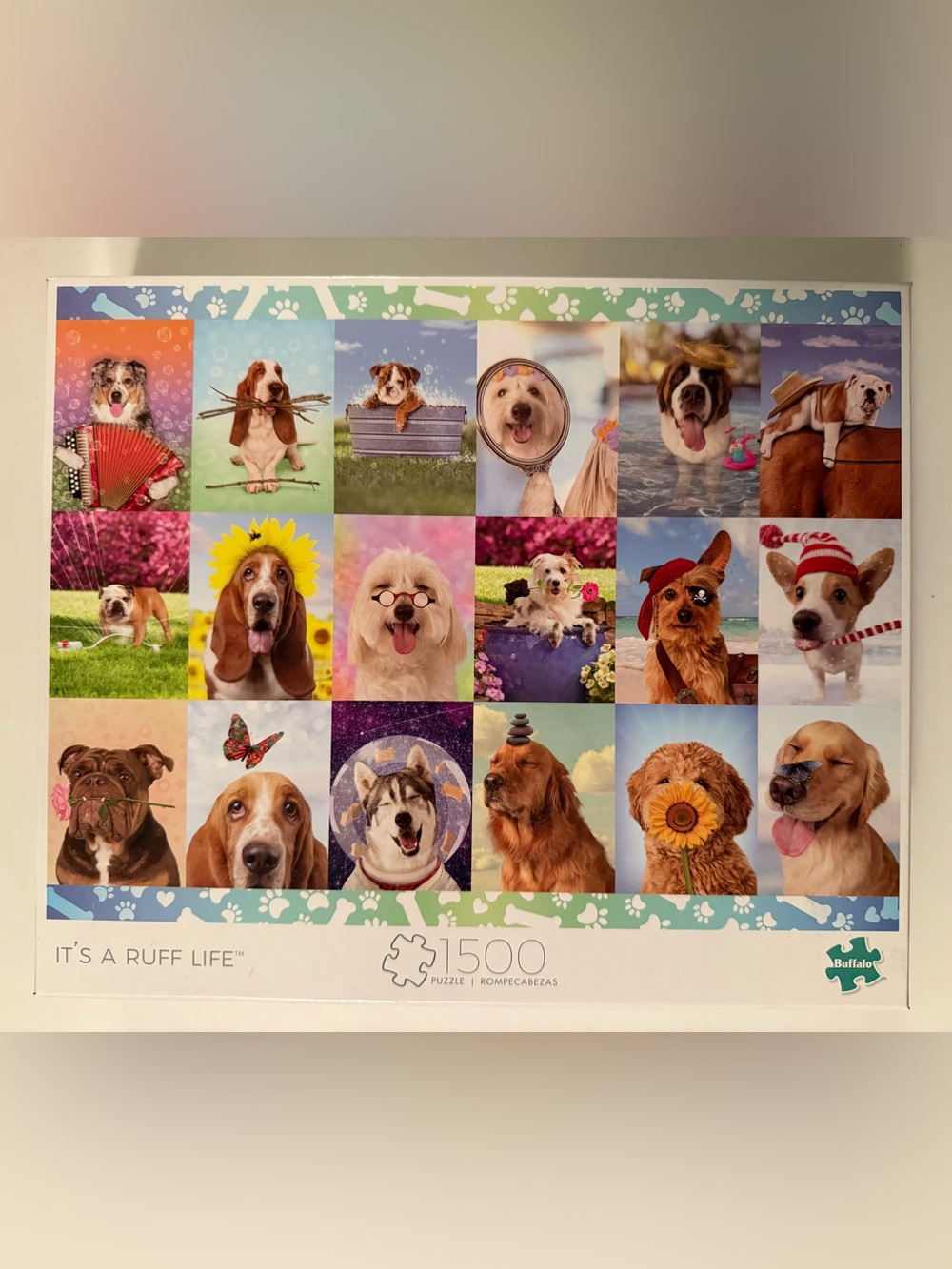 Buffalo 'It's a Ruff Life' Dog Portrait Puzzle